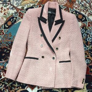 Coming Soon! Zara Pink Tweed Blazer
